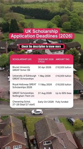 All UK aspirants, PAY ATTENTION!! #shorts #scholarship #students #studyabroad #studyabroad #fyp #uk
