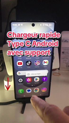 Chargeur rapide type C #typec #chargeur #android #OffrePourToi #telephone