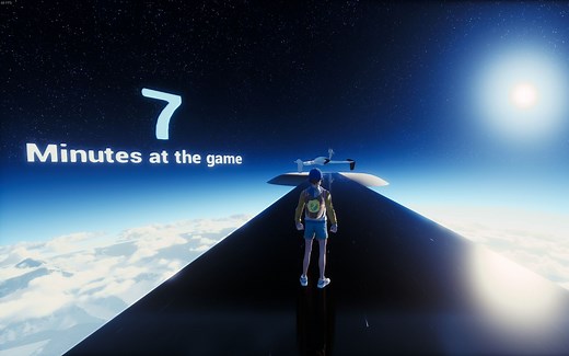 OnlyUP 7分28秒 全球最速通关 全程起飞