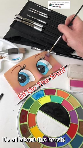 Elf on the Shelf Face Painting Tutorial with Adis & Guys Paint Brushes