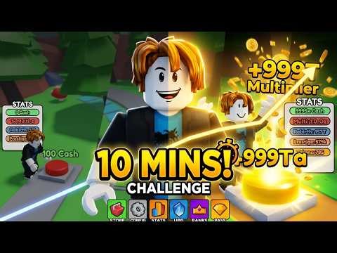 Seeing how far i can get in Button Sim X in 10 Mins