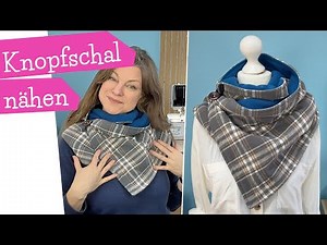 Sewing a Button Scarf | Button Scarf Tutorial | Sewing Instructions for a Button Scarf | mommymade