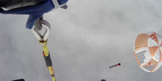 Rocket Lab snatches rocket out of the sky using a helicopter on its first try