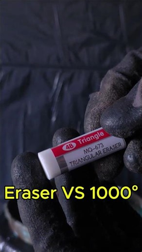 Flame Test: Eraser Vaporizes Instantly? - Experiment