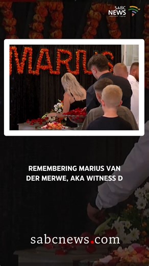 The funeral service of slain Madlanga Commission witness, Marius van der Merwe has concluded at Medley House in Brakpan, Gauteng. Van der Merwe, also known as Witness D, was shot dead outside his Brakpan home just over a week ago. | SABC News