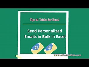 Send Personalized Emails in Bulk from Excel — Fast and Easy!