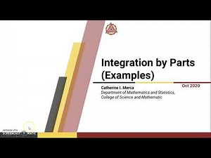 MAT 060 Integration by Parts (Example 1)
