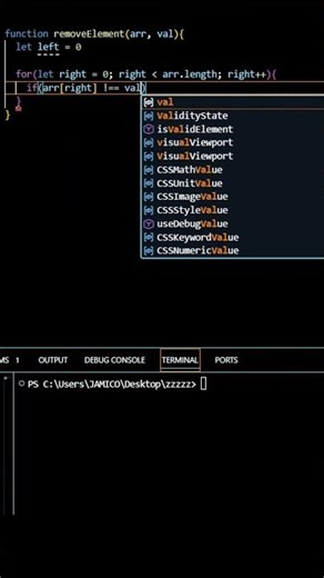 How to Remove Element Using Two Pointers #shorts #youtubeshorts #shortvideo #yt #youtube #foryou