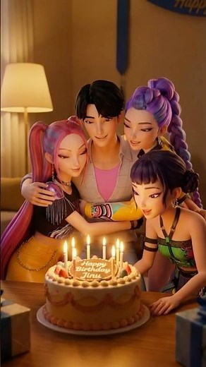 Kpop Demon Hunters Rumi, Mira & Zoey Throwing Jinu a Surprise Birthday Party 🎂🎉