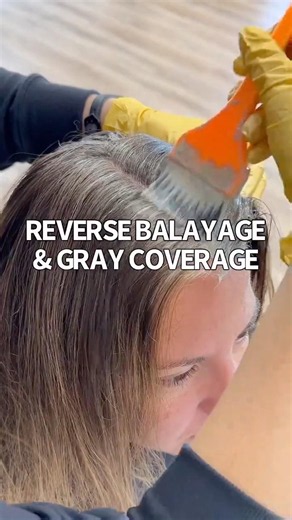 How to Do a Reverse Balayage & 100% Gray Coverage with L’Oréal INOA & Dia Light