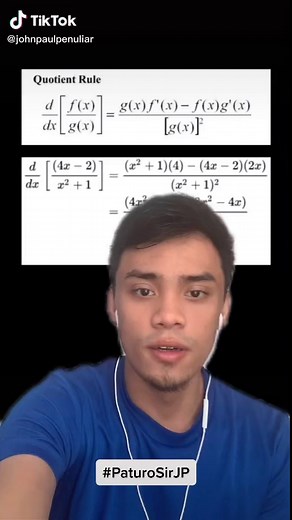 Derivative Using Quotient Rule Explained