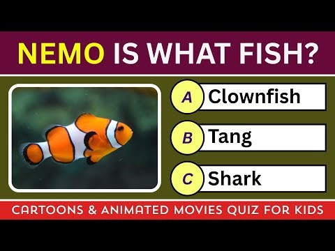 Cartoons and Animated Movies Quiz for Kids | 25 Fun General Knowledge Questions for Children