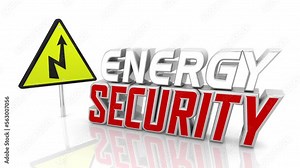 Energy Security Sign Power Secure Safety Danger Prevention 3d Animation