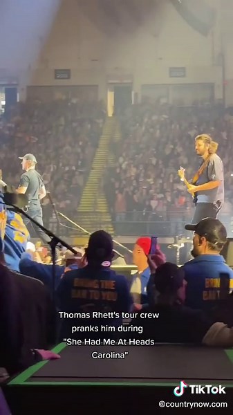 Thomas Rhett Band's Hilarious Stage Swap Prank at Concert