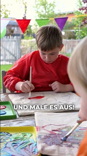 Stoffe bemalen mit Kindern | Bastelideen