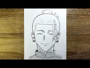 How to Draw Suguru Geto from Jujutsu Kaisen | Easy Drawing Tutorial for Beginners