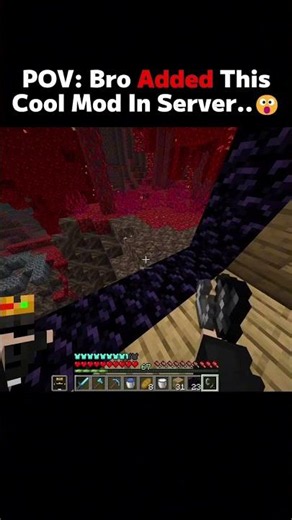 POV: Bro Added The Coolest Mod To Our Minecraft Server 🤯🔥#viral