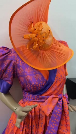 Modern Makoti Pinafore with Fascinator - Order Now!