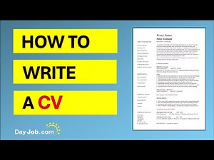 How to write a CV