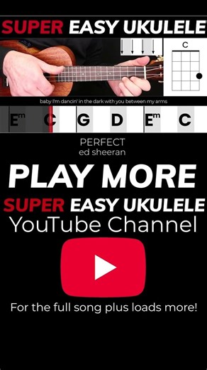 Perfect by Ed Sheeran | BEGINNERS UKULELE | Scrolling Chords