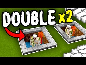 NEW DOUBLE IRON FARM Minecraft Bedrock 1.21+!