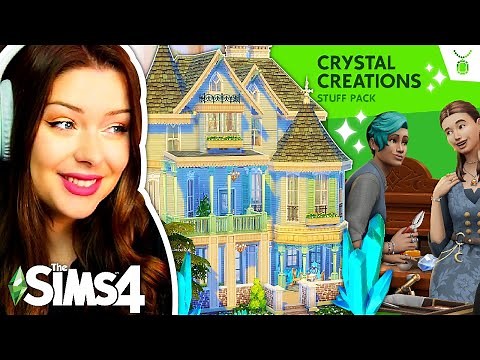 Using the NEW Sims 4 Crystal Creations Stuff Pack to Build a House