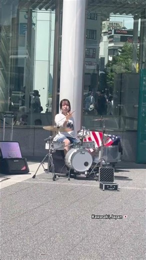 Japanese Girl Playing Drums 🥁🇯🇵 #japanculture #cutegirl #youtubeshorts #shorts #japanlifestyle