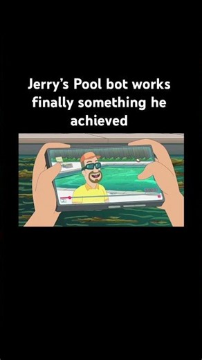 Jerry gets the pool cleaned by using the pool bot | Rick and Morty S9 E3