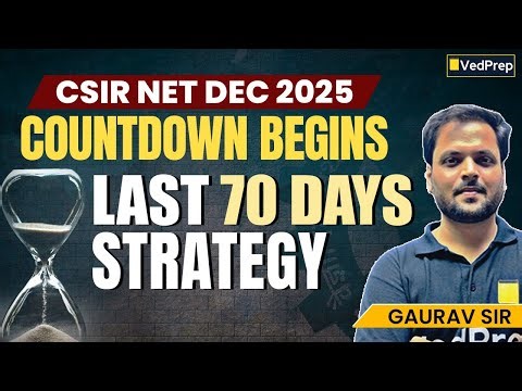 Last 70 Days Preparation Strategy | CSIR NET Dec 2025 Mathematical Sciences | VedPrep Maths Academy