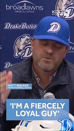 New Drake football coach Matt Walker says he's 'fiercely loyal'