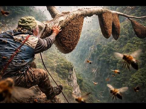 Giant Bee Hive Harvest Turns Into Survival Nightmare! 🐝