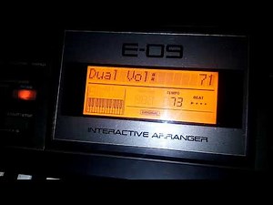 How to set Roland E09 tende sound