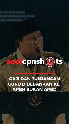 𝘾𝙋𝙉𝙎 - PPPK - KEDINASAN | Gaji dan tujangan guru dibebankan ke APBN bukan APBD #cpnsindonesia #cpns #cpns2026 #infocpns | Instagram