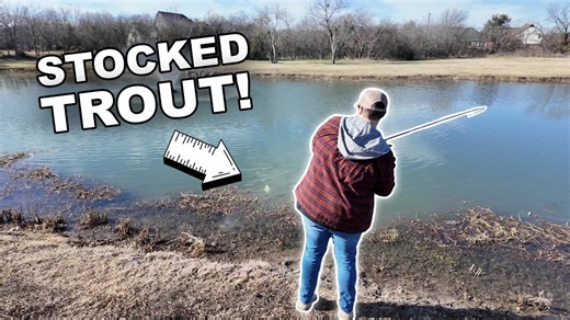 Fishing One Week After Trout Are Stocked (Fort Worth, Texas Stocked Rainbow Trout Fishing)