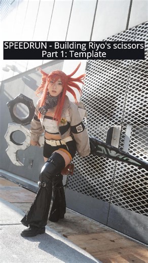 SLANCE 🐉 on Instagram: "How I brought Riyo’s scissors to life, one layer at a time! Part 1: Designing the Template 📸: @raw_delafuent3e #Gachiakuta #DIY #DIYcosplay #cosplay #cosplayer"