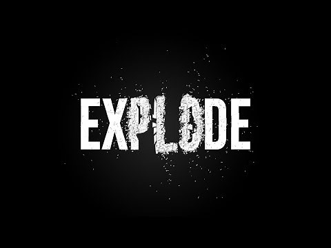 After Effects Tutorial - Text Explosion - No Plugins