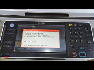 Error code Sc 202-00 Problem Lazer #ricoh