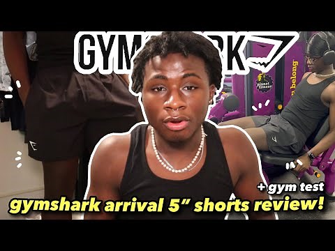 gymshark arrival 5” shorts try on / review + gym test!