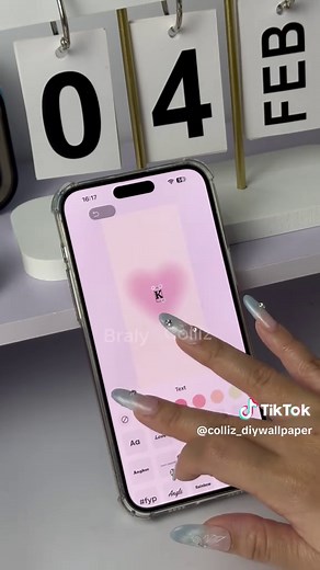 DIY Heart Lock Screen Wallpaper Tutorial