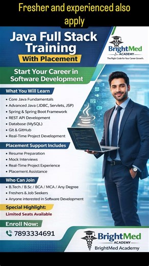 🚀 Start Your Career as a Java Full Stack Developer!