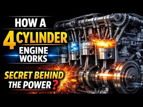 How an Inline 4-Cylinder Engine Comes to Life