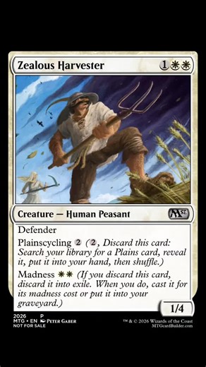 March Madness 2026, Day 3 For the entire month of March, I challenge myself to design 31 custom MTG cards using my favorite mechanic, Madness! #magic #mtg #magicthegathering #custom #fyp