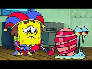 SpongeBob Lost Gary Sad Story (The Amazing Digital Circus Animation)