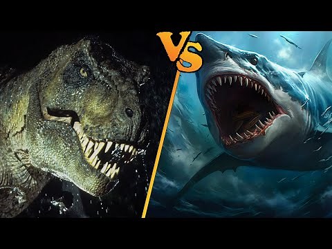 Megalodon vs. T-Rex: The Ultimate Battle
