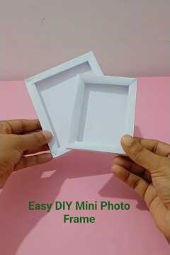 Cute Mini Paper Photo Frames | Easy DIY Paper Craft #diycraft #paperframe #papercraft #diyphotoframe