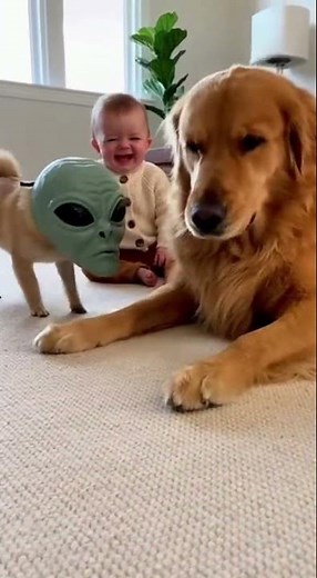 “Alien Prank Failed in the Cutest Way”「ホラーのはずが、赤ちゃんが爆笑した理由」
