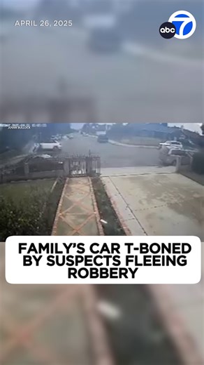 A Rialto family is speaking out after their car was T-boned by a vehicle driven by suspects fleeing a smash-and-grab robbery in Chino Hills, where they allegedly stole $30,000 worth of merchandise from a Sunglass Hut. Three suspects, two adults and a minor, fled the scene but were later taken into custody. As of Thursday, the two adult suspects had already been released from custody. https://abc7.la/3GElLn2 | ABC7