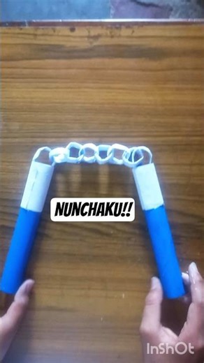 How to make origami nunchaku