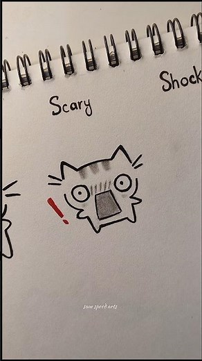 How to draw easy cat tutorial #drawing #cat #tutorial #fyp #art