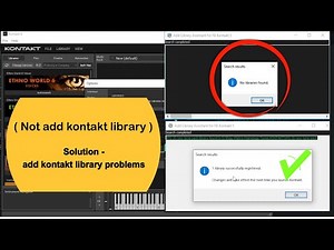 How to solution add kontakt library problems || All kontakt 5,6,7,8 Library solution
